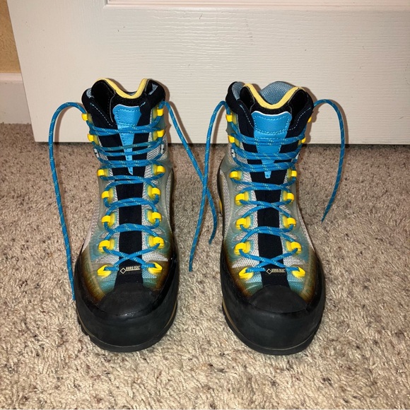 LA SPORTIVA Hiking Boots TRANGO CUBE GTX Mountaineering BLUE - Sz 7 Italy - Picture 5 of 16